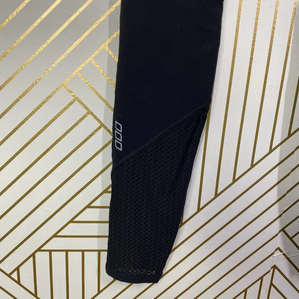 Lorna Jane 000 Mesh Panel Ankle Leggings Black Size US XS - Picture 9 of 11